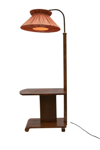 Art deco floor lamp with table from the 1930s - Really Old Shit
