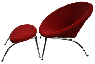 Red designer UFO chair - Really Old Shit