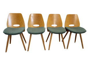 Set of 4 vintage Lollipop chairs by Novy Domov - Really Old Shit