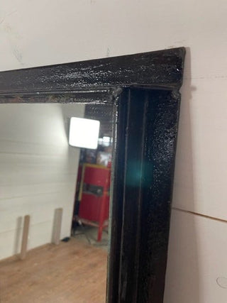 Upcycled Industrial Cast Iron Window with Mirror - Really Old Shit