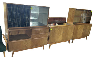 Vintage set of Jitona sideboards: bar and cupboard dresser Book and display case - Really Old Shit