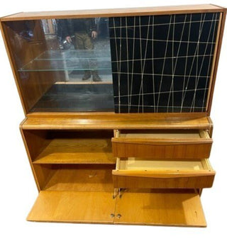 Vintage set of Jitona sideboards: bar / cupboard Bookcase / display case - Really Old Shit