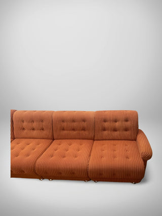 Vintage modulair sofa 7 pieces, red - Really Old Shit