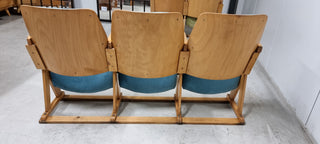 Vintage movie seats (3 seats) blue