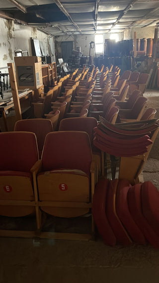 Vintage movie seats (2 seats)  pick your colour!