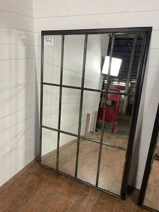 Upcycled Industrial Cast Iron Window with Mirror - Really Old Shit