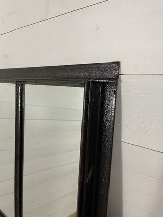 Upcycled Industrial Cast Iron Window with Mirror - Really Old Shit