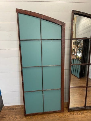 Upcycled Industrial Cast Iron Window with Mirror - Really Old Shit