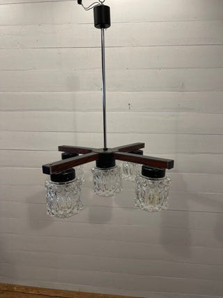 Vintage chandelier by Elektro Instala Jilove u Decina - Really Old Shit
