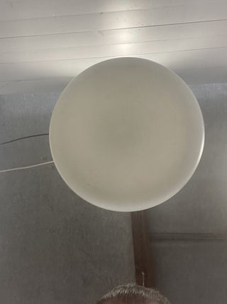 Vintage pendant lamp milk glass UFO - Really Old Shit