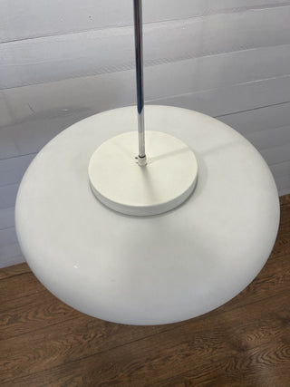 Vintage pendant lamp milk glass UFO - Really Old Shit