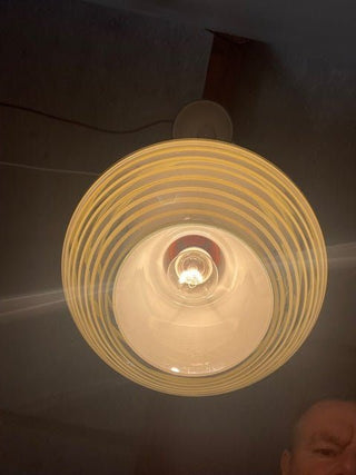 Vintage pendant lamp space age EFC - Really Old Shit