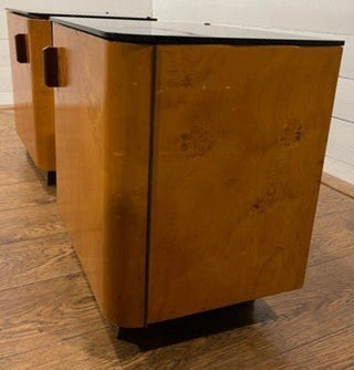 Vintage set of nightstands by Jindrich Halabala - Really Old Shit