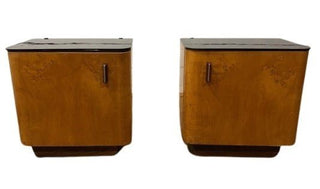 Vintage set of nightstands by Jindrich Halabala - Really Old Shit