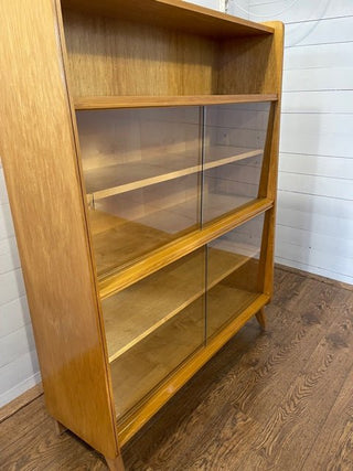 Mid century walnut bookcase by Frantisek Jirak 1960s - Really Old Shit