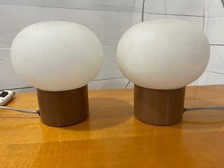 Pair of vintage desk lamps brown by NadLako for EFC - Really Old Shit