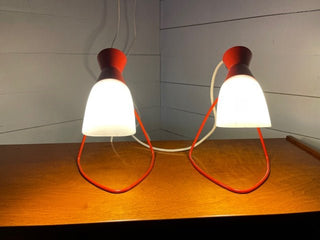 Pair of vintage desk lamps by Jozef Hurka for Lidokov - Really Old Shit