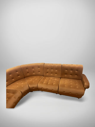 Vintage modulair sofa 6 pieces, brown - Really Old Shit