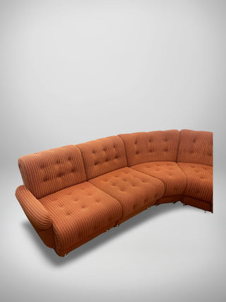 Vintage modulair sofa 7 pieces, red - Really Old Shit
